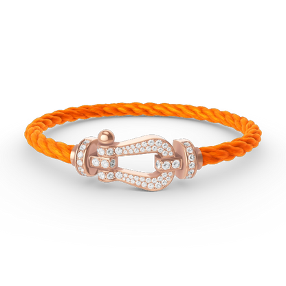 ¡®lume Jewelry¡¯FORCE LARGE HORSESHOE FULL DIAMOND BRACELET ROSE GOLD