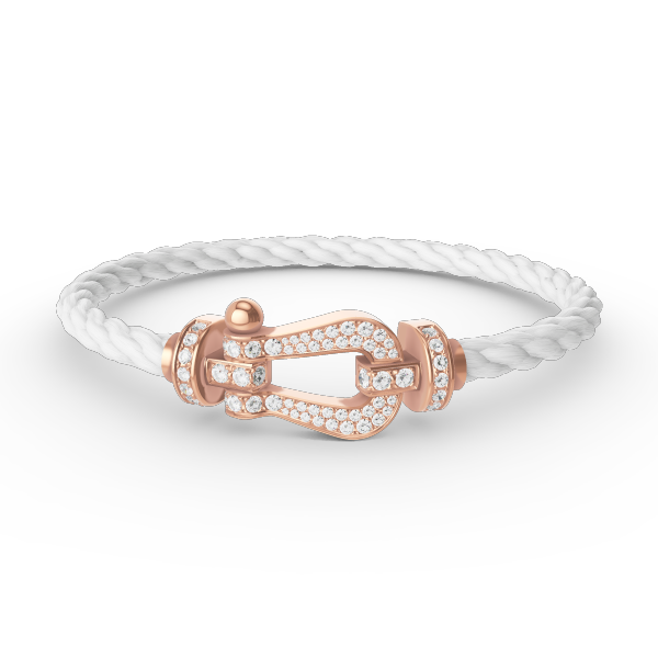 ¡®lume Jewelry¡¯FORCE LARGE HORSESHOE FULL DIAMOND BRACELET ROSE GOLD