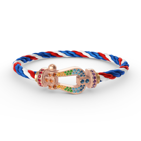 ¡®lume Jewelry¡¯FORCE LARGE HORSESHOE  COLORED DIAMOND BRACELET ROSE GOLD