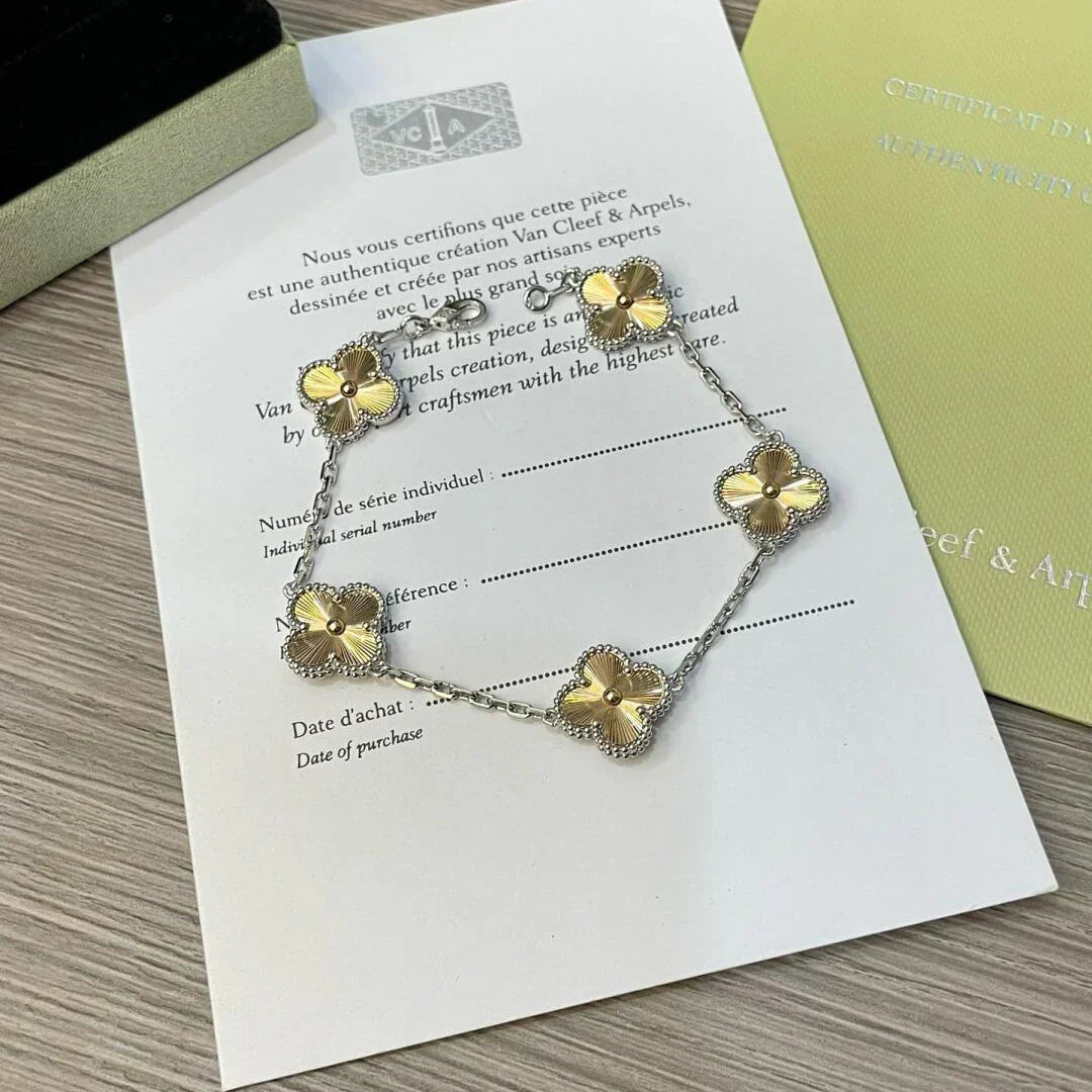 [lume Jewelry]New  CLOVER 5 MOTIF LASER BRACELET COLLECTION