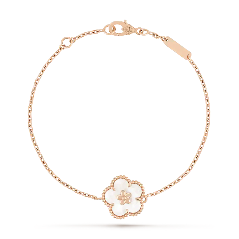¡®lume Jewelry¡¯LUCKY WHITE MOP PLUM BLOSSOM  BRACELET