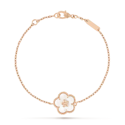 ¡®lume Jewelry¡¯LUCKY WHITE MOP PLUM BLOSSOM  BRACELET