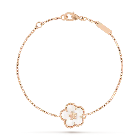 ¡®lume Jewelry¡¯LUCKY WHITE MOP PLUM BLOSSOM  BRACELET