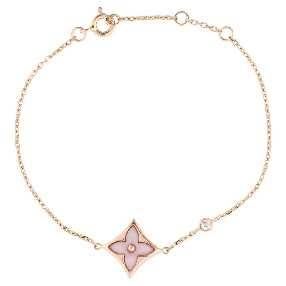 ¡®lume Jewelry¡¯STAR 1 DIAMOND PINK GOLD BRACELET