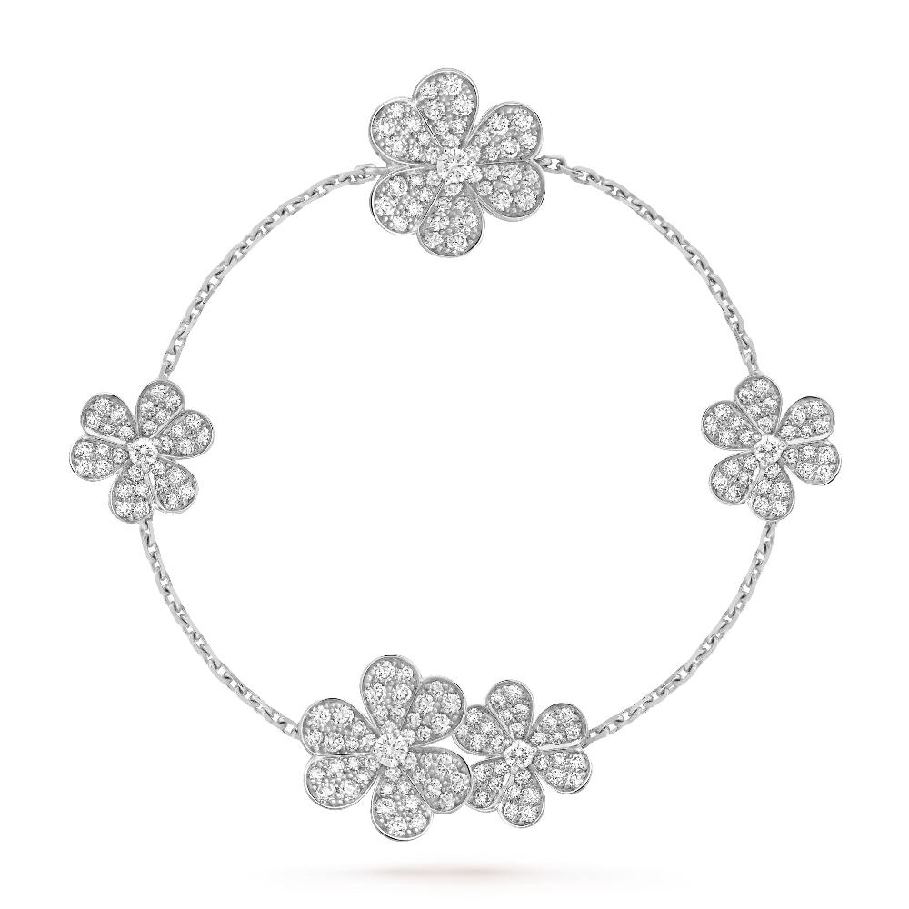 ¡®lume Jewelry¡¯FRIVOLE SILVER 5 FLOWERS BRACELET