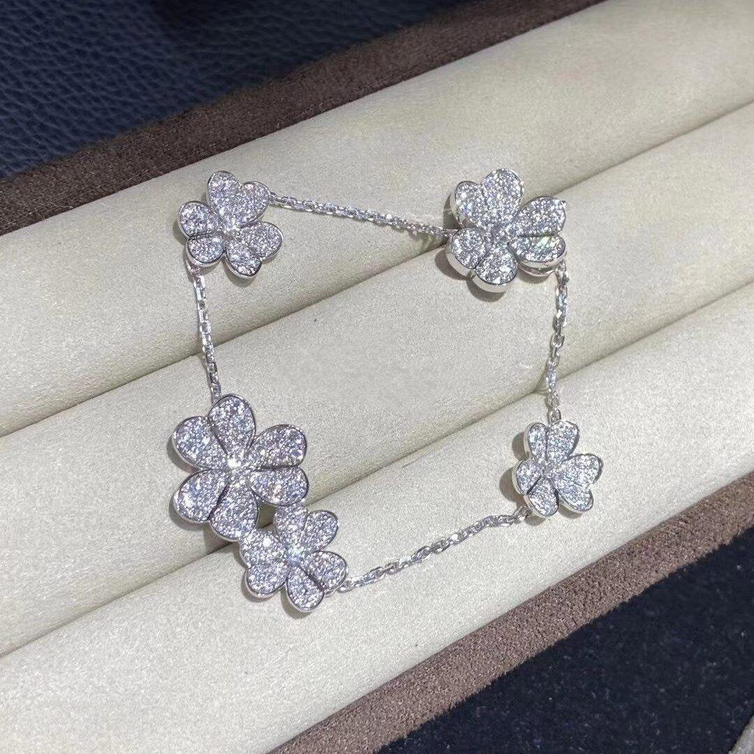 ¡®lume Jewelry¡¯FRIVOLE SILVER 5 FLOWERS BRACELET