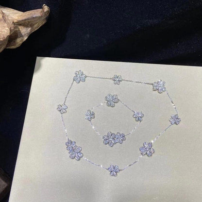 ¡®lume Jewelry¡¯FRIVOLE SILVER 5 FLOWERS BRACELET