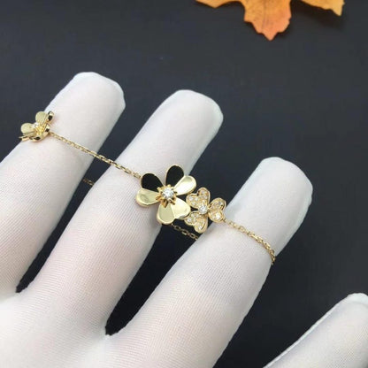 ¡®lume Jewelry¡¯FRIVOLE GOLD 5 FLOWERS BRACELET