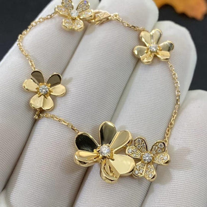 ¡®lume Jewelry¡¯FRIVOLE GOLD 5 FLOWERS BRACELET