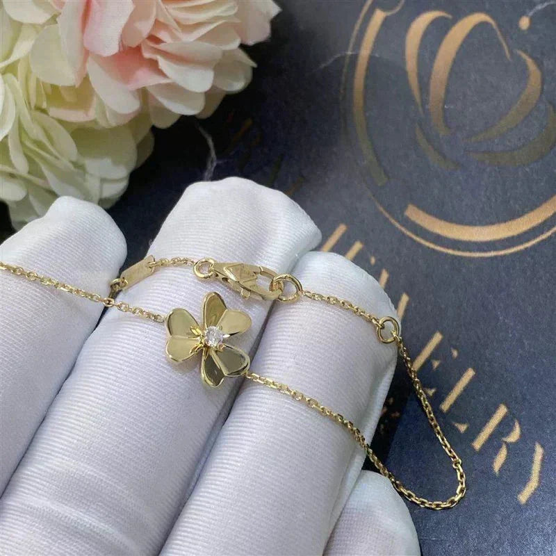 ¡®lume Jewelry¡¯FRIVOLE GOLD FLOWER PINK MALACHITE BRACELET