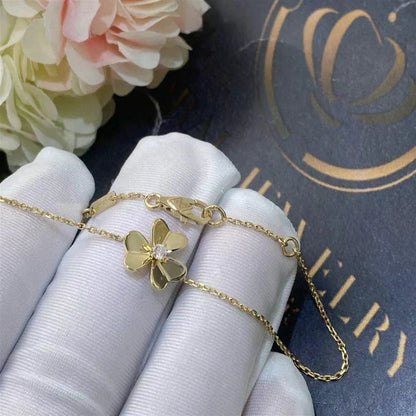 ¡®lume Jewelry¡¯FRIVOLE GOLD FLOWER PINK MALACHITE BRACELET