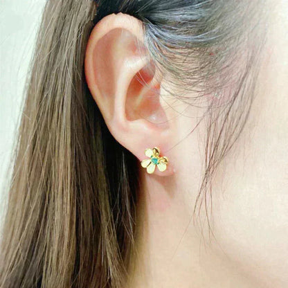 ¡®lume Jewelry¡¯FRIVOLE  FLOWER MALACHITE EARRINGS
