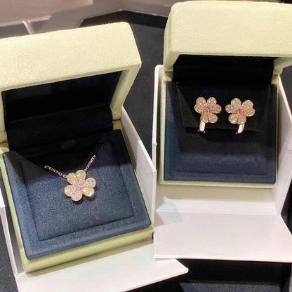 ¡®lume Jewelry¡¯FRIVOLE ROSE GOLD FLOWER DIAMOND NECKLACE