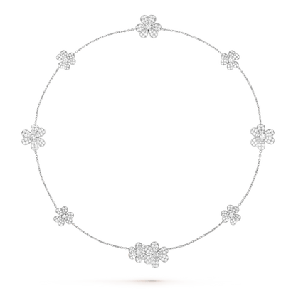 ¡®lume Jewelry¡¯FRIVOLE SILVER 9 FLOWERS NECKLACE