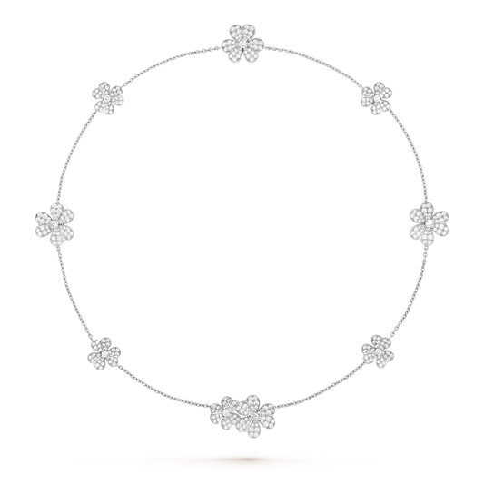 ¡®lume Jewelry¡¯FRIVOLE SILVER 9 FLOWERS NECKLACE