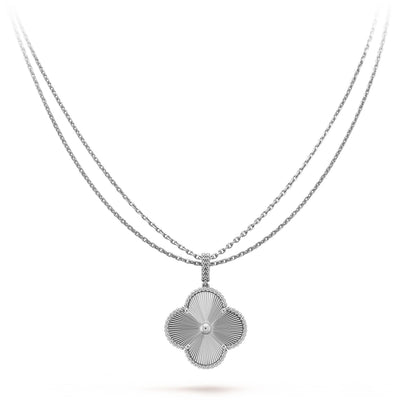 ¡®lume Jewelry¡¯CLOVER 25MM SILVER BIG CLOVER NECKLACE