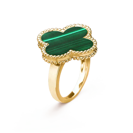 ¡®lume Jewelry¡¯CLOVER MALACHITE RING