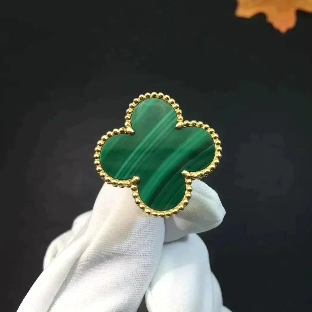 ¡®lume Jewelry¡¯CLOVER MALACHITE RING