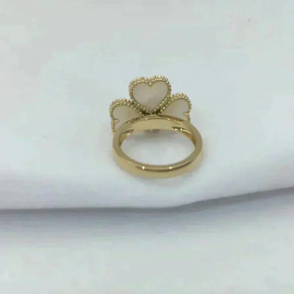 ¡®lume Jewelry¡¯SWEET CLOVER WHITE MOP RING