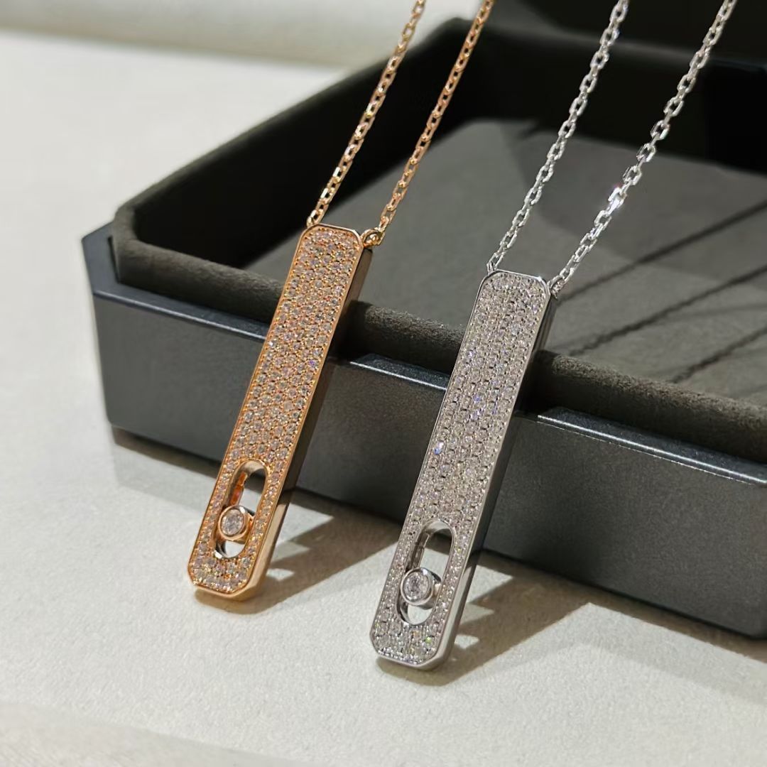 [lume Jewelry]MY FIRST DIAMOND PAVED NECKLACE