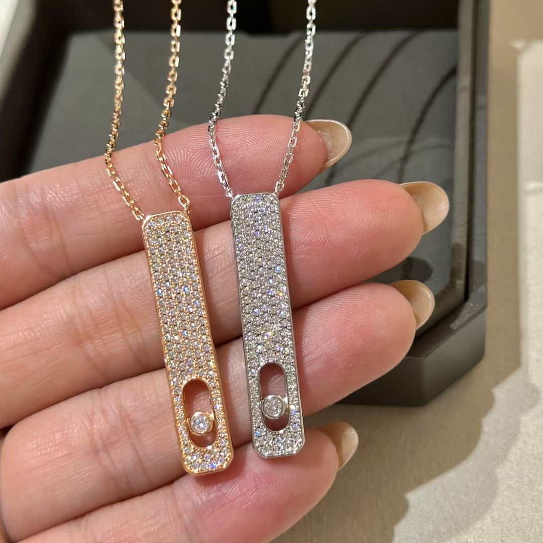 [lume Jewelry]MY FIRST DIAMOND PAVED NECKLACE