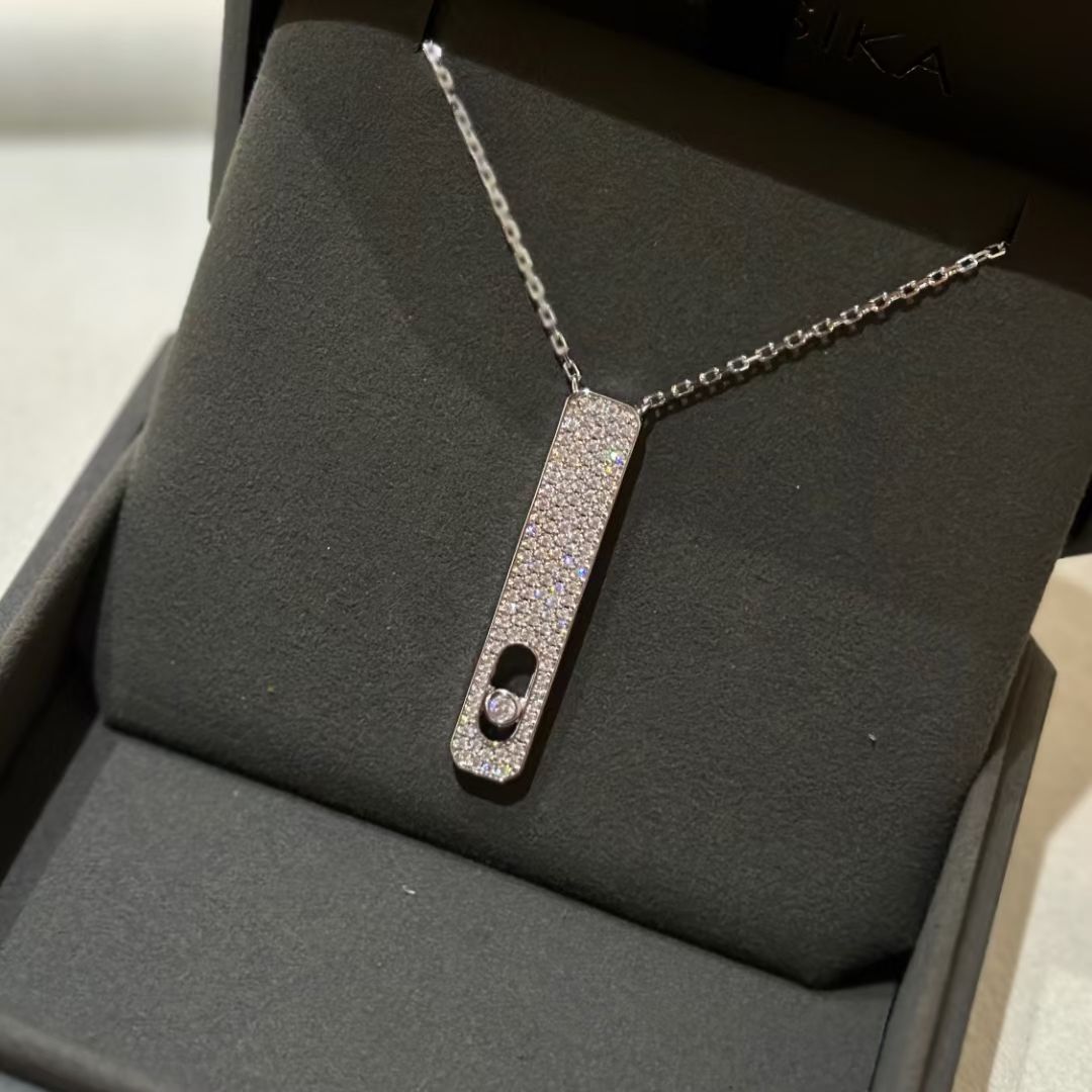 [lume Jewelry]MY FIRST DIAMOND PAVED NECKLACE