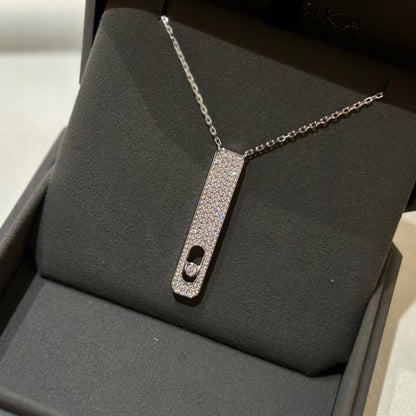 [lume Jewelry]MY FIRST DIAMOND PAVED NECKLACE