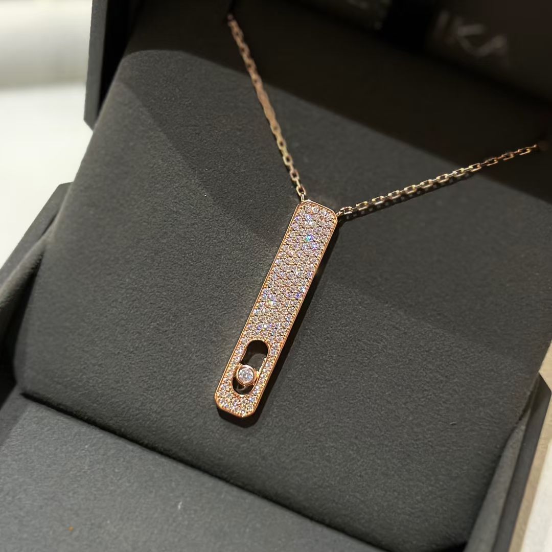 [lume Jewelry]MY FIRST DIAMOND PAVED NECKLACE