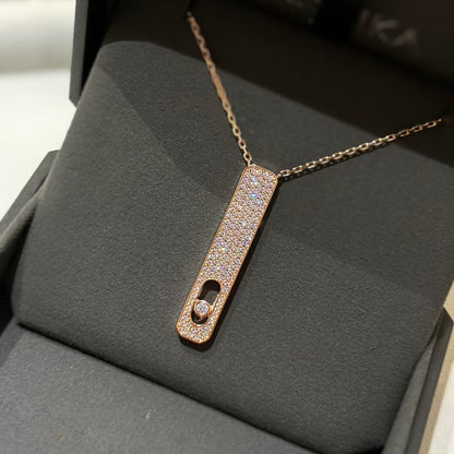 [lume Jewelry]MY FIRST DIAMOND PAVED NECKLACE