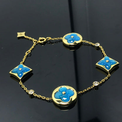 ¡®lume Jewelry¡¯STAR AND SUN 4 MOTIF BLUE BRACELET