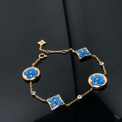 ¡®lume Jewelry¡¯STAR AND SUN 4 MOTIF BLUE BRACELET