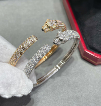 ¡®lume Jewelry¡¯PANTHERE FULL DIAMOND OPEN BRACELET