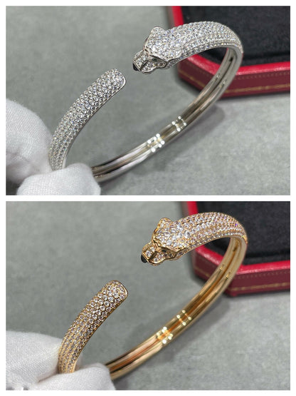 ¡®lume Jewelry¡¯PANTHERE FULL DIAMOND OPEN BRACELET