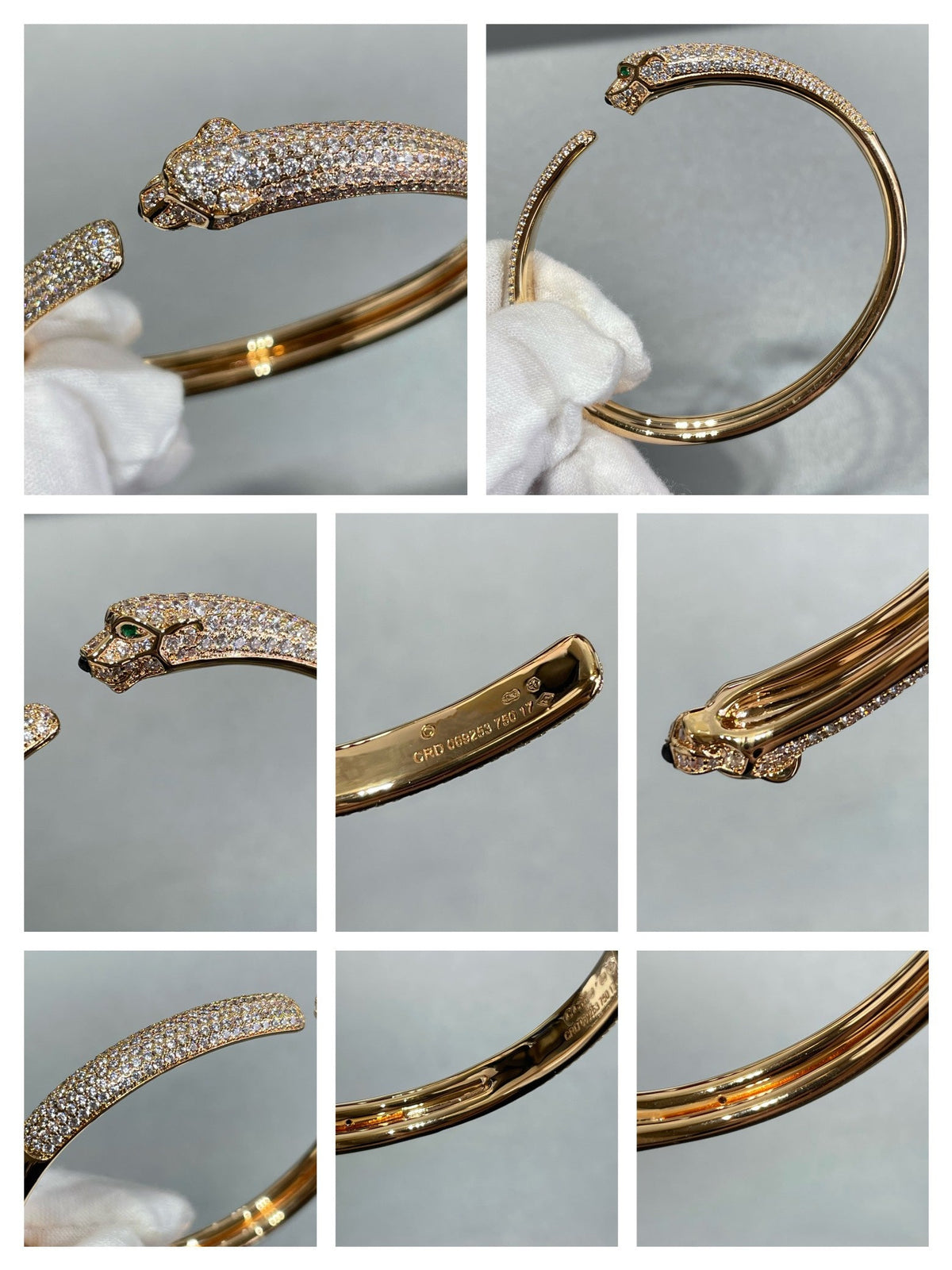 ¡®lume Jewelry¡¯PANTHERE FULL DIAMOND OPEN BRACELET