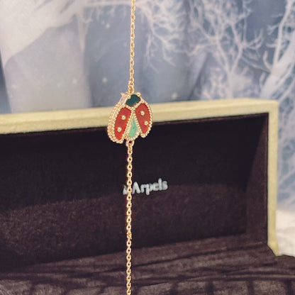 ¡®lume Jewelry¡¯LUCKY SPRING 1 MOTIF PINK GOLD BRACELET
