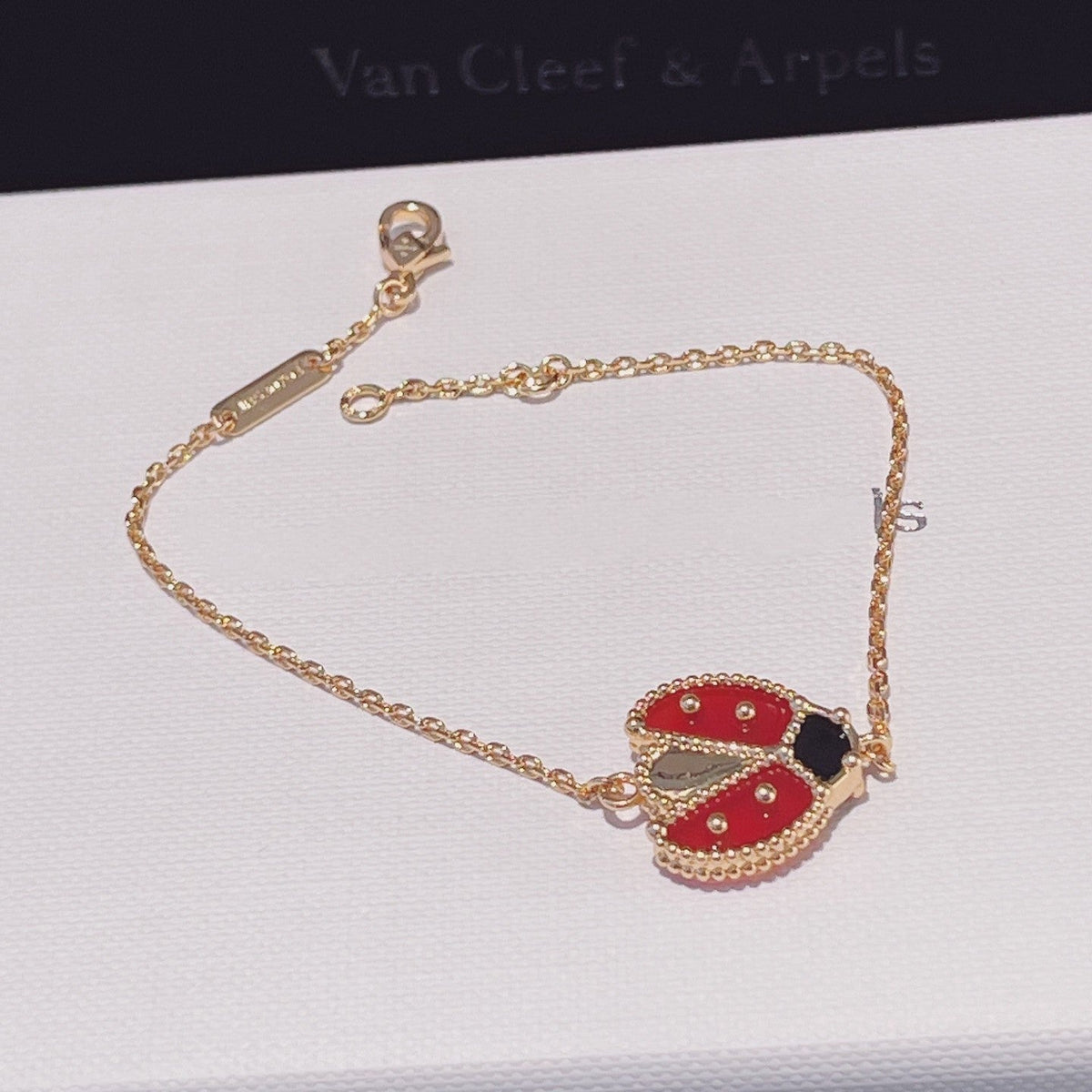 ¡®lume Jewelry¡¯LUCKY SPRING 1 MOTIF PINK GOLD BRACELET