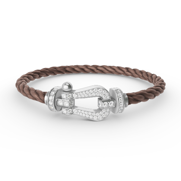 ¡®lume Jewelry¡¯FORCE LARGE HORSESHOE FULL DIAMOND BRACELET SILVER