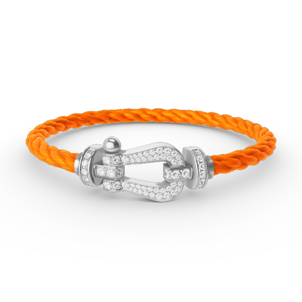 ¡®lume Jewelry¡¯FORCE LARGE HORSESHOE FULL DIAMOND BRACELET SILVER