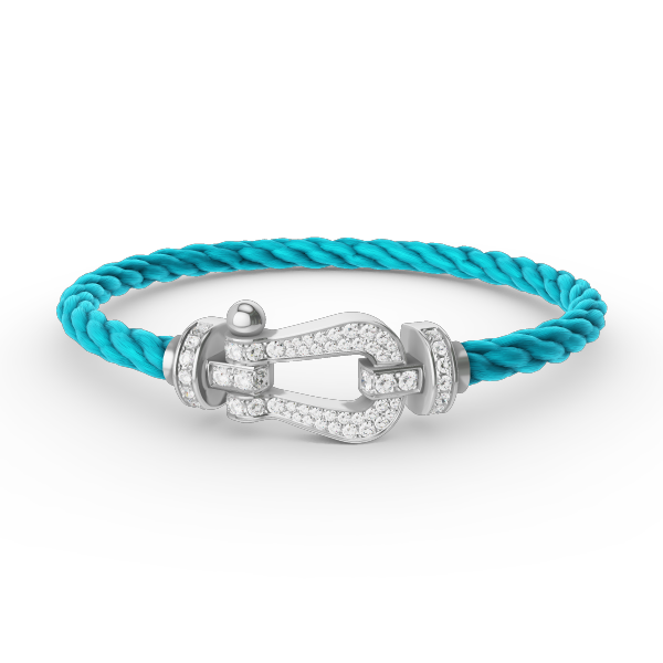¡®lume Jewelry¡¯FORCE LARGE HORSESHOE FULL DIAMOND BRACELET SILVER