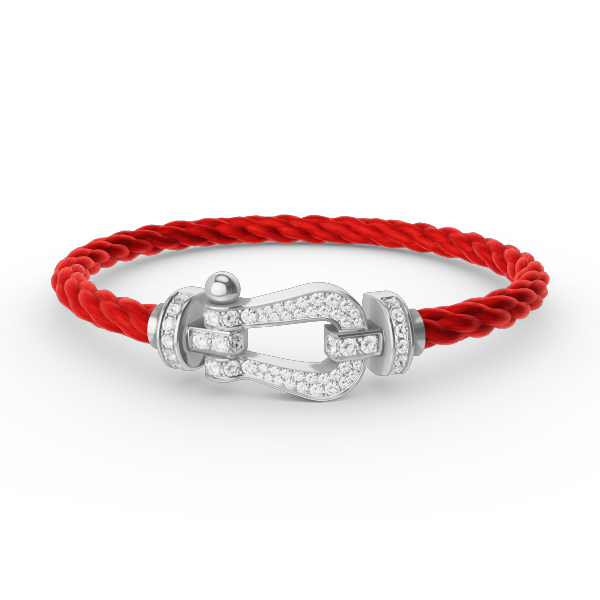 ¡®lume Jewelry¡¯FORCE LARGE HORSESHOE FULL DIAMOND BRACELET SILVER