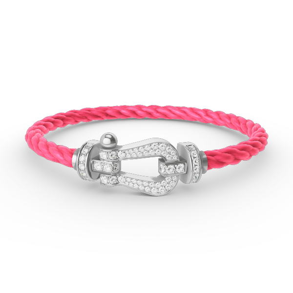 ¡®lume Jewelry¡¯FORCE LARGE HORSESHOE FULL DIAMOND BRACELET SILVER