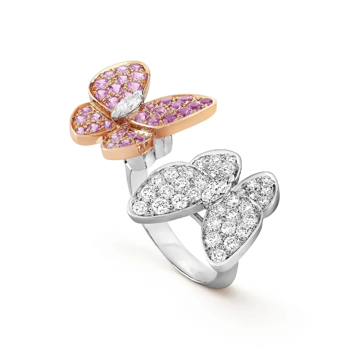¡®lume Jewelry¡¯TWIN BUTTERFLY DIAMOND RING
